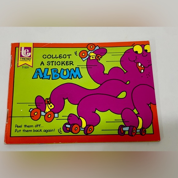 1980 Vtg Trend Sticker Album Collection of Stickers - Picture 1 of 9